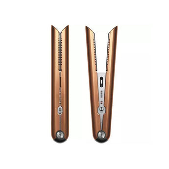 Refurbished Dyson Corrale Hair Straightener in Bright Copper/Bright Nickel with advanced styling and cordless versatility.