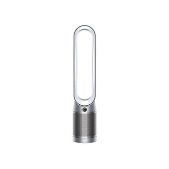 Refurbished Dyson Purifier Cool TP7A with HEPA filtration and Air Multiplier technology in white/nickel.