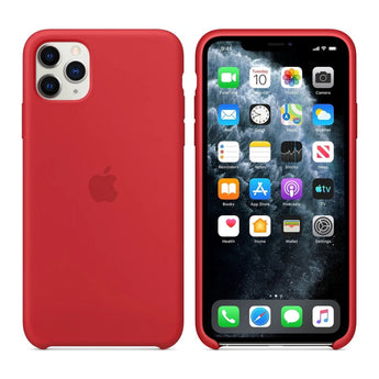 iPhone 11 Pro Max Silicone Case - Red