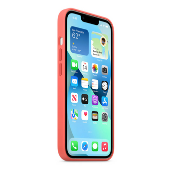iPhone 13 Silicone Case with Magsafe - Pink Pomelo