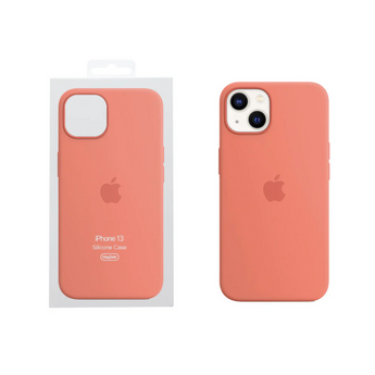 iPhone 13 Silicone Case with Magsafe - Pink Pomelo