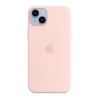 iPhone 14 Plus Silicone Case with Magsafe - Chalk Pink