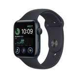 Refurbished Apple Watch SE 2022, 40mm Midnight Aluminium Case with Black Sport Band