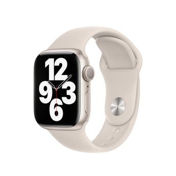 Refurbished Apple Watch Series 7 - 41mm Starlight Aluminium Case with White Sport Band