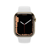 Refurbished Apple Watch Series 7 - 41mm Gold Stainless Steel Case with White Sport Band