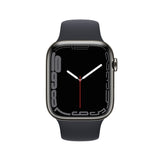 Refurbished Apple Watch Series 7 - 45mm Graphite Stainless Steel Case with Black Sport Band