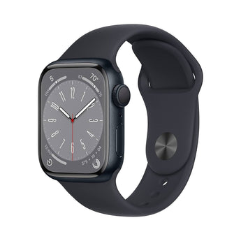 Refurbished Apple Watch Series 8 - 45mm Midnight Aluminium Case with Black Sport Band
