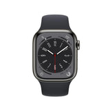 Refurbished Apple Watch Series 8 - 41mm Graphite Stainless Steel Case with Black Sport Band