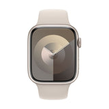 Refurbished Apple Watch Series 9 - 45mm Starlight Aluminium Case with White Sport Band