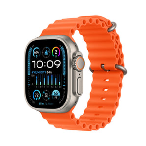 Refurbished Apple Watch Ultra 2 - 49mm Natural Titanium Case with Orange Ocean Band