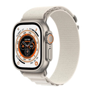 Refurbished Apple Watch Ultra - 49mm Natural Titanium Case with Beige Alpine Loop Band