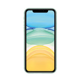Refurbished iPhone 11 in green with dual-camera system.