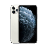 Refurbished iPhone 11 Pro Max Silver with Super Retina XDR Display and A13 Bionic Chip.