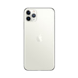 Refurbished iPhone 11 Pro Max Silver with advanced camera and Super Retina XDR Display.
