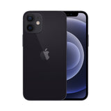 Refurbished iPhone 12 mini Black with Super Retina XDR display.