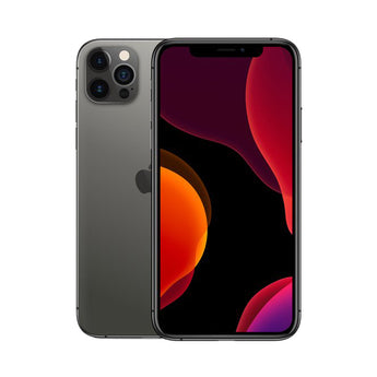 Refurbished iPhone 12 Pro Graphite with Super Retina XDR display and A14 Bionic Chip.