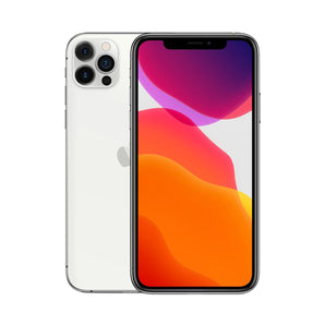 Refurbished iPhone 12 Pro Silver with Super Retina XDR display.