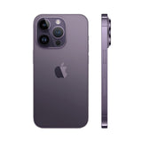 Refurbished iPhone 14 Pro in Deep Purple with advanced camera and Super Retina XDR display.