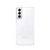 Refurbished Samsung Galaxy S21 in Phantom White with advanced camera system.